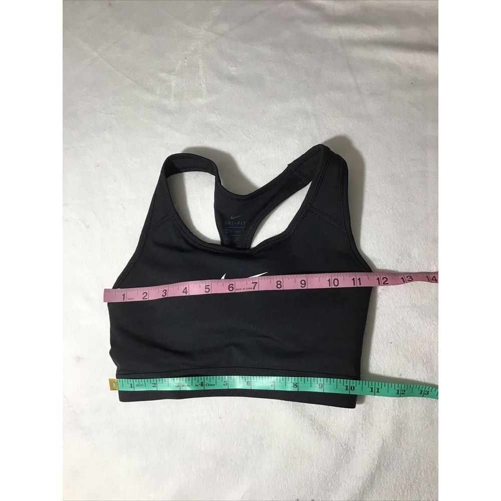 NEW $38 Nike Black Swoosh Sports Racerback Bra [ SZ‎ XS ] #3725 - Picture 10 of 12